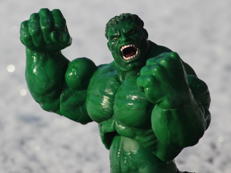 The Incredible Hulk – photo shoot in the&nbsp;park